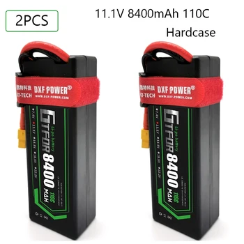 GTFDR 2PCS Lipo Baterije 3S 11.1 V 8400mah 6500mah 5200mAh 110C 100C 50C Hardcase za HPI HSP 1/8 1/10 otroški Voziček RC Avto Tovornjak