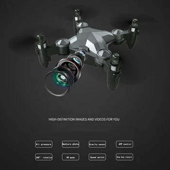 Mini True HD Kamera 720P WiFi Fpv Kamero Vizualno določanje Položaja VR Način RC Brnenje Igrača Let 8 Minut, Eno Tipko Nazaj, Telefon Nadzor