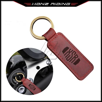 Za Yamaha XSR 155 300 700 900 Keyring Motocikel Cowhide Keychain Key Ring