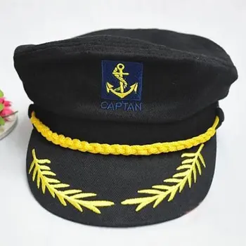 Odraslih Jahte Vojaške Kape Čoln Skiper Ladje Mornar Kapetan Kostum Klobuk Nastavljiv Skp Mornarice Morskih Admiral za Moške, Ženske