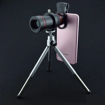 18X Telefoto Zoom Objektiv HD 4K Kovinski Oko Teleskop Telefona, Fotoaparata Leča za iPhone, Samsung Pametni Mobilni