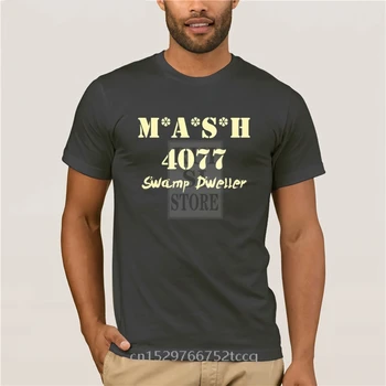 Bombaž moda 2020 T shirt Brezplačna dostava MASH 4077 Stiski Logotip homme vzorec poletje slog, moda fashion majica s kratkimi rokavi moški