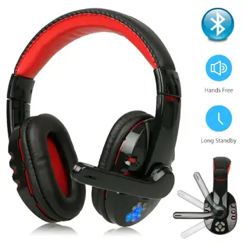 EastVita Brezžična tehnologija Bluetooth Brezžična Gaming Slušalke za PC Xbox PS4 z Mic LED Nadzor Glasnosti