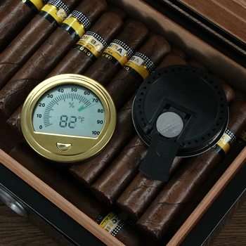 GALINER Natančnost Cigar Higrometer Za Humidor Dim Cigar Dodatki Prenosni Krog Vlažnost Detektor Natančno Higrometri