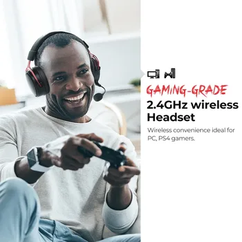Mpow Zraka 2.4 G Wireless Gaming Slušalke 7.1 Surround Zvok Gaming Slušalke za PC PS4 z Dvojno Pogon šumov Mikrofona