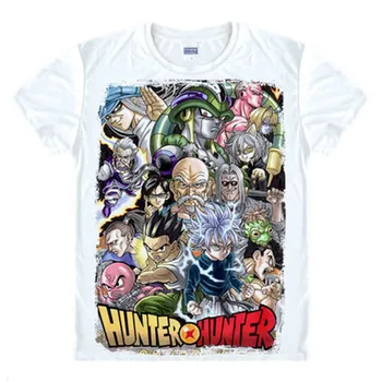 Hunter X Hunter T Shirt Lovci Killua Zoldyck T-shirt Anime Hunter X Hunter Cosplay tee shirt japonskih manga kratek top tee