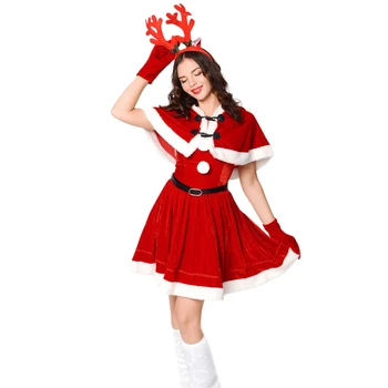 Santa Claus Obleke Ženske, Božične Obleke Odraslih Kostum Brez Rokavov Ženske Modno Obleko Zimo Božič Rdeče Obleke Vestidos