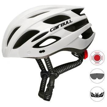 Cairbull ISKRA 2019 cesti gorsko kolo jahanje čelada opremljena s luč/vizir/očala (55-61 CM) Kolesarjenje Varnostna čelada