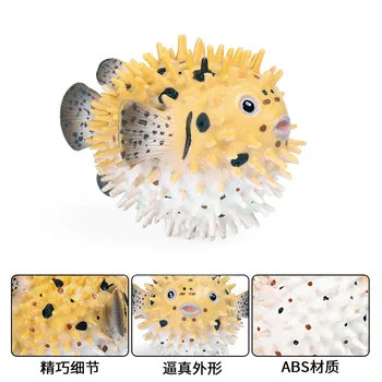 Morske Živali Spoznavanja Figuric Otroci Plastične Igrače Pufferfish Živali Slika Zbirateljske Igrače