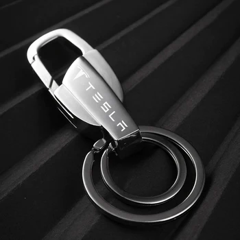 Avtomobilska dodatna oprema Za tesla model 3 model X Y S nov avto pasu sponke zlitine kovin, keychain key ring