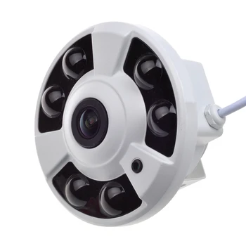 POE IP Kamera 2MP CCTV Varnosti XMEye APP ONVIF 180 Stopinj 360 Stopinjskim Fisheye Objektiv 1080P Notranji Nadzor Dome Kamera