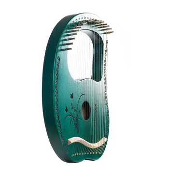 19 Niz Liro Mahagoni Instrument Kakovosti Zelenih Harfo z Tuning Klešče za Strunska Glasbila za Otroke, Odrasle Začetnike