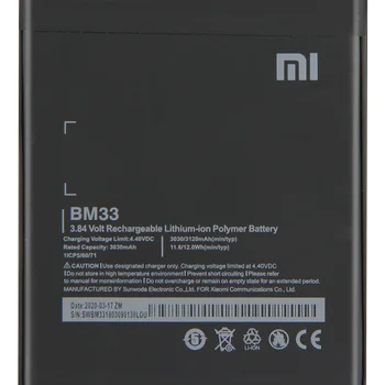 Xiao Mi Originalne Nadomestne Baterije BM33 Za Xiaomi Mi 4i Mi4i Pristna Baterija Telefona 3120mAh