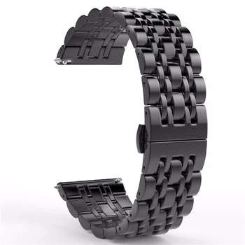 22 MM Nerjaveče Jeklo, Kovinski Watch Band za Samsung Galaxy Watch 46MM Manšeta Zamenjava za Orodje S3 Classic/Obmejni Zapestnica