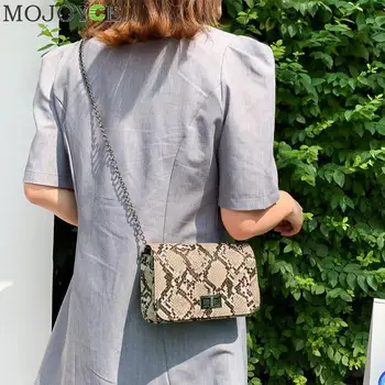 Kača Tiskanja Ženske Torba luksuzne ročne torbe ženske torbe oblikovalec Razkošje Divje Dekleta Kvadratek Messenger Bag bolsa feminina