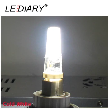 LEDIARY 5PCS Zatemniti LED COB G4/G9 Žarnica Svetlobo Realno Za 2,8 W silikagel 220V-240V Cev Dimmer COB Nadomešča 30W Halogenske bombillas LED