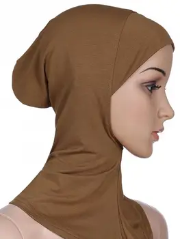 12PCS Ramadana Muslimanske Ženske Ninja Glavo Kritje Bonnet Klobuk Underscarf Skp Bonnet Polno Kritje Amira Niquab Arabski izpadanje Las Naključno Barvo