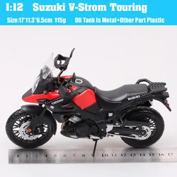 1:12 lestvici maisto Suzuki V-Nevihta Avanturo Touring model DL1000 kolo Diecast Igrača Vozila, športni motocikel igrača zbirka hobi