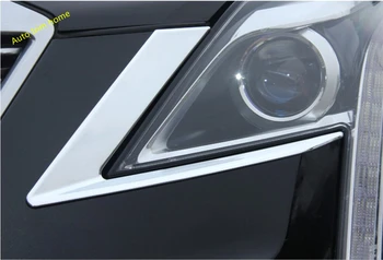 Lapetus čela Luči Svetilke Veke Obrvi naslovnica Stripa Trim 2 Kos Chrome Primerni Za Cadillac XT5 2017 2018 2019 2020 ABS