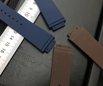 Črna Modra Rjava 26x19 Silikonske Gume Watch band Watchband Za Hublot trak za Big Bang Uvajanje Zaponko Sponko logotip brezplačno orodje