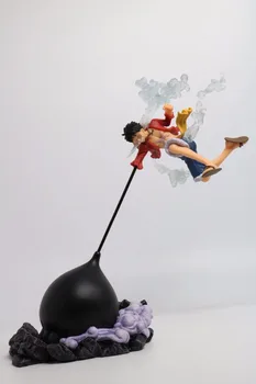 26 cm Enem kosu Luffy gear 3 Anime Akcijska Figura, PVC, Nova Zbirka številke igrače Zbirka za prijateljico, darilo