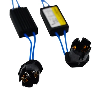 50Pair/Veliko T10 LED Žarnice Canbus Napak Opozorilo Canceler Dekoder Upor Kondenzator Žice Adapter 12V 0.29 A