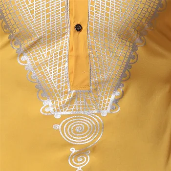 Moda Za Moške Afriška Oblačila 2020 Blagovne Znamke Afriške Dashiki Print Majica Moški Business Casual Delo Urada Srajce Moški Afriška Oblačila
