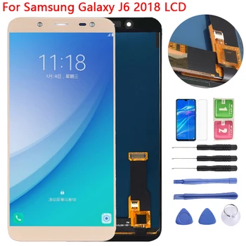 Kakovosti AAA J6 LCD zaslon Za Samsung J6 2018 LCD-J600 SM-J600F J600FN J600F/DS Zaslon LCD Z, Zaslon na Dotik, Računalnike Skupščine Popravila