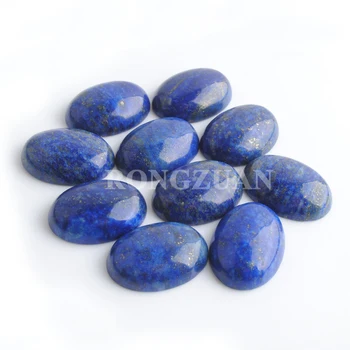 RONGZUAN Brezplačna dostava Naravne Lapis Lazuli Gem Kamni Ovalne Chrysoprase CAB Ne Izvrtajte Luknjo 18x25x7mm Nakit, Izdelava 10pcs/veliko TU3061