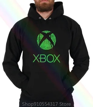 Black Microsoft Xbox Eno 360 Logotip Hoodie Sweatshirts Tee Hoodie Zgornji Del Trenirke Moški Ženske Moški
