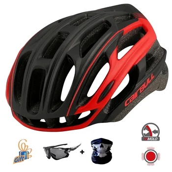 Intergrally-oblikovani Moški Ženske Kolesarske Čelade z Očala Varnost Luč Gorske Ceste, Kolesarske MTB Kolo Čelada Casco Ciclismo