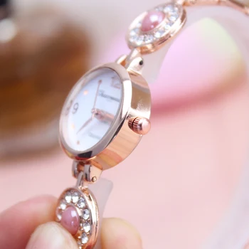 2018 vrh znane blagovne znamke Roko verižnice gledati s diamond pearl lepa punca, ženska ura quatrz visoke kakovosti priložnostne ročno uro