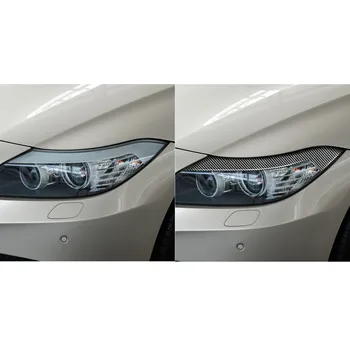 Za BMW Z4 E89 2009-Ogljikovih Prednji Smerniki Obrvi Eye Pokrov zaščitni Pokrov Žarometa Preuredi Nalepke Tuning Avto Dodatki