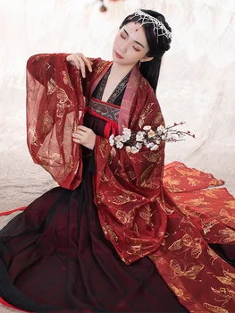 Tang Bo Ustrezala Starodavne Kitajske Hanfu Obleko Tradicionalna Kitajska Obleka Festival Obleko Klasične Vezenje Princesa Plesa Kostum