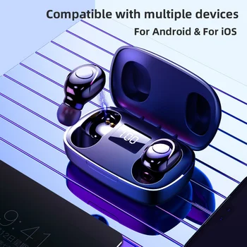 S9 TWS Digitalni Zaslon Bluetooth 5.0 Brezžične V Uho Stereo Slušalke Čepkov