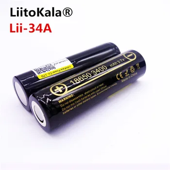 2pcs HK LiitoKala Lii-34A 3,7 V 18650 3400mah baterija za NCR18650B 34B Akumulatorska Baterija za svetilko/bakle/Lučka