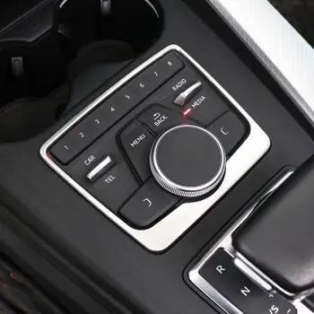 Iz Nerjavečega Jekla, Avto Prestavna Sequins Okvir Pokrova Trim Za Audi A5 A4 B9 2017-2019 Notranje Opreme Trim Avto Dodatki