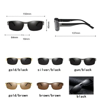 GIFANSEE Polarizirana pilotni sončna očala moških kovinski okvir Široko očala noge Vožnje športih na prostem Retro blagovne znamke oblikovalec uv400 odtenki