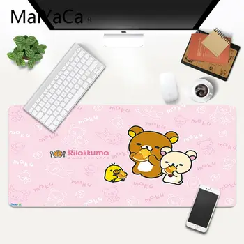 Kawaii srčkan rilakkuma gaming mouse pad igralec XXL Mouse Pad anime Laptop Desk Mat pc gamer completo kot Božično darilo za Otroka