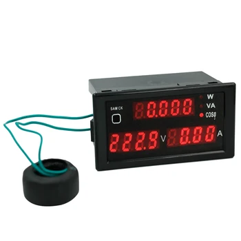 Dl69-2048 Digitalni Zaslon Lcd Večnamensko Ac Voltmeter Ampermeter Napetost Tekoči Meter Ac80-300V 0-100A 40%Popusta