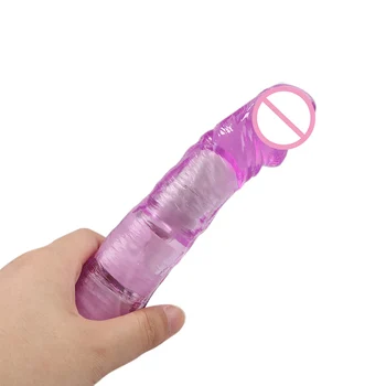 Realistični Vibrator Crystal Vibratorji Multi Hitrost Velik Penis Erotično Sex Igrače Za Odrasle Intimno Žensko Masturbator Realističen Dildo