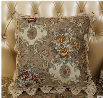 Kavč objem prevleke dnevna soba stol, blazine pokrov tkanine Evropsko razkošje kvadratnih pasu čipke prevleke doma