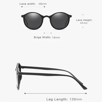 2019 Moških Polarizirana sončna Očala Ženske Krog blagovno Znamko Design Vožnjo sončna Očala Moški Očala Očala UV400 Odtenki lentes de sol