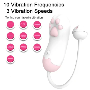 Lizanje Vibrator Za Ženske APP Vibracijska Sex Igrače Cat Claw Klitoris Stimulator Ženski Masturbator Skoki Jajce Vagina Vibracij