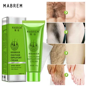 Hair Removal Cream Neboleč Lase Odstranjevalec Za Pazduho Noge in Roke za Nego Kože, za Nego Telesa Depilacijska Krema Za Moške, Ženske, 40 g