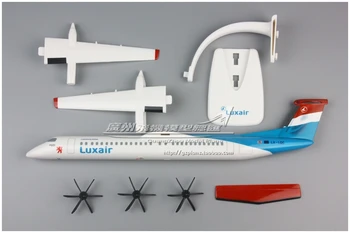 33 CM LUXAIR Dash 8Q-400 1:100 Plastičnih Skupščine Letalo 33 cm Modela za Letalo Model Sprejemnika