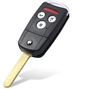 KEYECU Zamenjava Prirejena Tipkovnica Daljinskega upravljalnika Ključ Lupini Primeru Z 2+1/ 3/ 3+1/ 4 Gumb - FOB za Honda Civic Pilotni Soglasju Fit