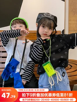 Fantje False Dva Kosa Puloverji 2021 Novo Pomlad in Jesen Otrok korejski Slog Top Modi Trendy Obleke Pomlad