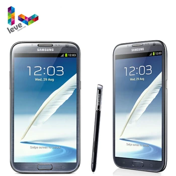 Original Odklenjena Samsung Galaxy Note II N7100 Mobilni Telefon 2 gb RAM 16GB ROM Quad Core 5.5