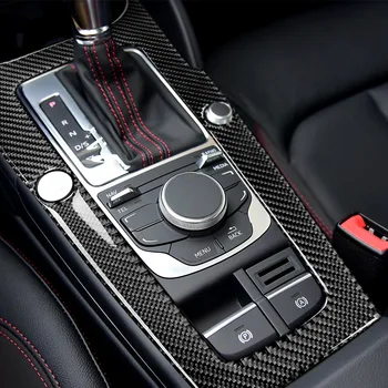 Za Audi A3 8V-2018 Ogljikovih Vlaken Prestav Shift Plošče, Dekorativne Trim Nalepke